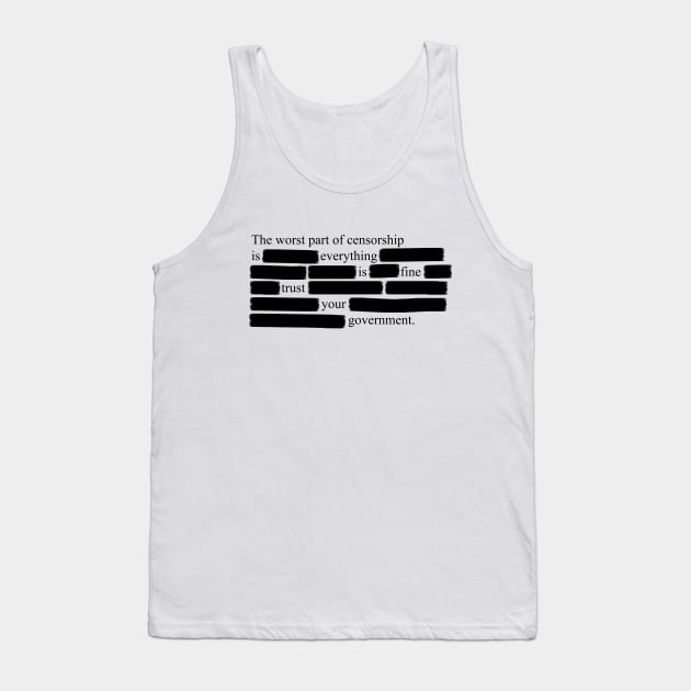 Trust Your Government Tank Top by GreenGuyTeesStore